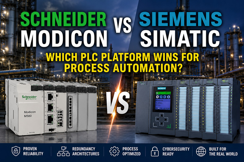 Schneider Modicon vs Siemens SIMATIC: ¿Qué plataforma PLC se impone en la automatización de procesos?
