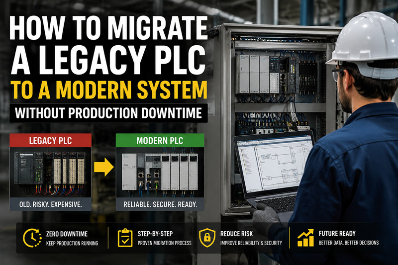 Cómo migrar un PLC antiguo a un sistema moderno sin interrupciones en la producción.