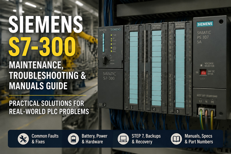 Siemens S7-300: Guía de mantenimiento, solución de problemas y manuales