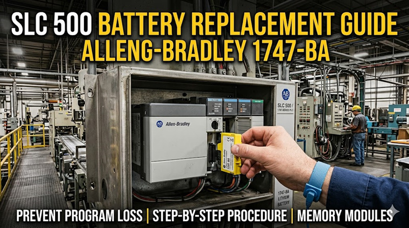 Allen-Bradley SLC 500: Reemplazo de batería, copia de seguridad del programa y guía de piezas