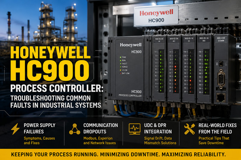 Controlador de procesos Honeywell HC900: Solución de problemas de fallas comunes en sistemas industriales
