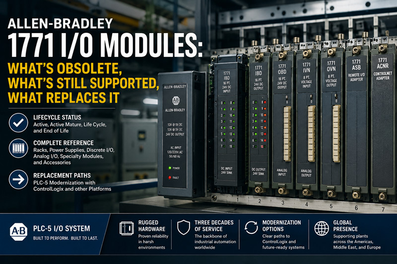 Módulos de E/S Allen-Bradley 1771: ¿Qué está obsoleto, qué sigue siendo compatible y qué lo reemplaza?